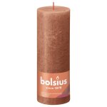 Bolsius bougies pilier rustiques shine 4 pcs 190x68 mm rose rustique