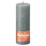 Bolsius bougies pilier rustiques shine 4 pcs 190x68 mm vert eucalyptus