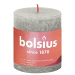 Bolsius bougies pilier rustiques shine 4 pcs 80x68 mm gris sableux