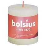 Bolsius bougies pilier rustiques shine 4 pcs 80x68 mm perle douce