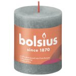 Bolsius bougies pilier rustiques shine 4 pcs 80x68 mm vert eucalyptus