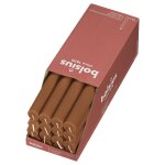 Bolsius bougies de table shine 16 pcs 27 cm marron �pice