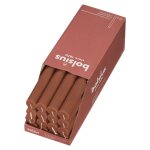 Bolsius bougies de table shine 16 pcs 27 cm rose rustique