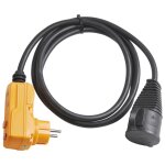 Brennenstuhl cble adaptateur de protection 2 m noir