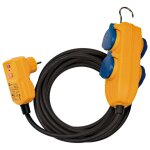 Brennenstuhl cble protg 4 voies rcd avec bloc d'alimentation 10 m
