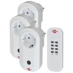 Brennenstuhl prises de courant 3 pcs avec télécommande comfort - line Brennenstuhl prises de courant 3 pcs avec télécommande comfort - line