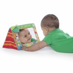 Bright starts miroir de plancher sit & see safari