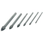 Brder mannesmann jeu de forets pour verre 6 pcs acier 54806