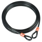 Burg - wchter cble de scurit en spirale 10 m noir