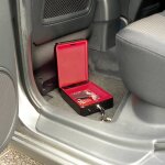 Carpoint coffre - fort de voiture acier 22, 5x16x7, 5 cm noir