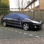 Carpoint housse de toit voiture polyester m 248x160x33 cm bleu