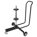 Carpoint porte - pneu mobile avec housse aluminium noir