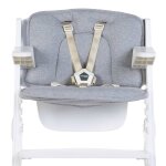 Childhome coussin de siège de chaise haute universel jersey gris Childhome coussin de siège de chaise haute universel jersey gris