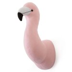 Childhome d�coration murale t�te de flamant feutre rose p�le