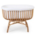 Childhome housse de berceau en rotin 95x65x33 cm blanc cass