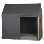 Childhome housse de cadre de lit maison 150x80x140 cm anthracite