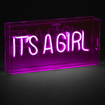 Childhome lampe d'ambiance au néon it's a girl rose Childhome lampe d'ambiance au néon it's a girl rose