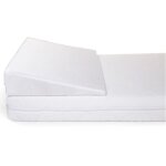 Childhome oreiller anti - reflux de berceau heavenly 60 x 120 cm blanc