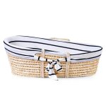 Childhome panier mose avec matelas et housse naturel marine