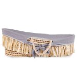 Childhome panier mose raphia avec matelas et housse gris