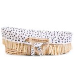 Childhome panier mose raphia avec matelas et housse lopard