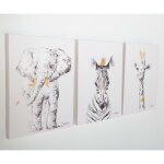 Childhome peinture  l'huile 30x40 cm girafe