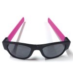 Clix lunettes de soleil pliables rose cli002