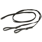 Covalliero rnes coulissantes avec boucles en cuir souple noir