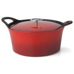 Cuisinox casserole maille en fonte 3, 4 l 24 cm rouge