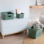 Curver botes de rangement 4 pcs avec couvercle 11l + 17l vert
