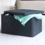 Curver boîtes de rangement style avec couvercle 3 pcs m anthracite Curver boîtes de rangement style avec couvercle 3 pcs m anthracite