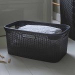 Curver ensemble de paniers  linge 2 pcs style 45 l anthracite