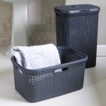 Curver ensemble de paniers  linge 2 pcs style 45l + 60l anthracite