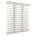 Decosol store horizontal bois 50 mm 160x180 cm blanc