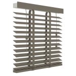 Decosol store horizontal bois 50 mm 160x180 cm taupe