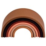 D�na ensemble de jouets en silicone arc - en - ciel diversity 6 pcs