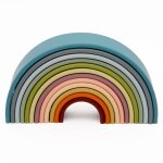 Dna ensemble de jouets en silicone arc - en - ciel nature 12 pcs