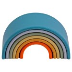 D�na ensemble de jouets en silicone arc - en - ciel nature 6 pcs