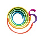 Dna ensemble de jouets en silicone arc - en - ciel neon 12 pcs