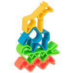 D�na ensemble de jouets en silicone en forme d'animaux neon 4 pcs