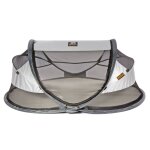 Deryan lit d'enfant de voyage avec moustiquaire luxe argent