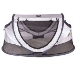 Deryan lit d'enfant de voyage avec moustiquaire luxe argent