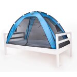 Deryan tente - lit avec moustiquaire 150x70x100 cm bleu