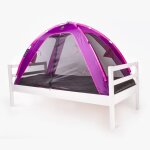 Deryan tente - lit avec moustiquaire 150x70x100 cm violet