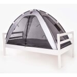 Deryan tente lit moustiquaire 200x90x110 cm argent