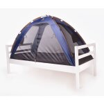 Deryan tente - lit avec moustiquaire 200x90x110 cm bleu Deryan tente - lit avec moustiquaire 200x90x110 cm bleu
