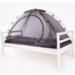 Deryan tente - lit avec moustiquaire 200x90x110 cm noir Deryan tente - lit avec moustiquaire 200x90x110 cm noir