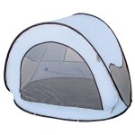 Deryan tente de plage escamotable  moustiquaire 120x90x80cm bleu ciel