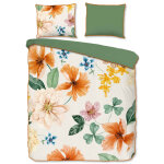 Descanso housse de couette annabelle 155x220 cm blanc cass�