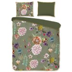 Descanso housse de couette parma 200x200 / 220 cm vert olive Descanso housse de couette parma 200x200 / 220 cm vert olive
